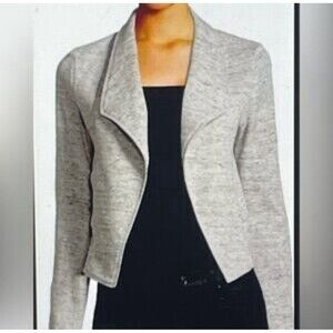 10 Crosby Derek Lam Open Front Jacket In Gray Size 2